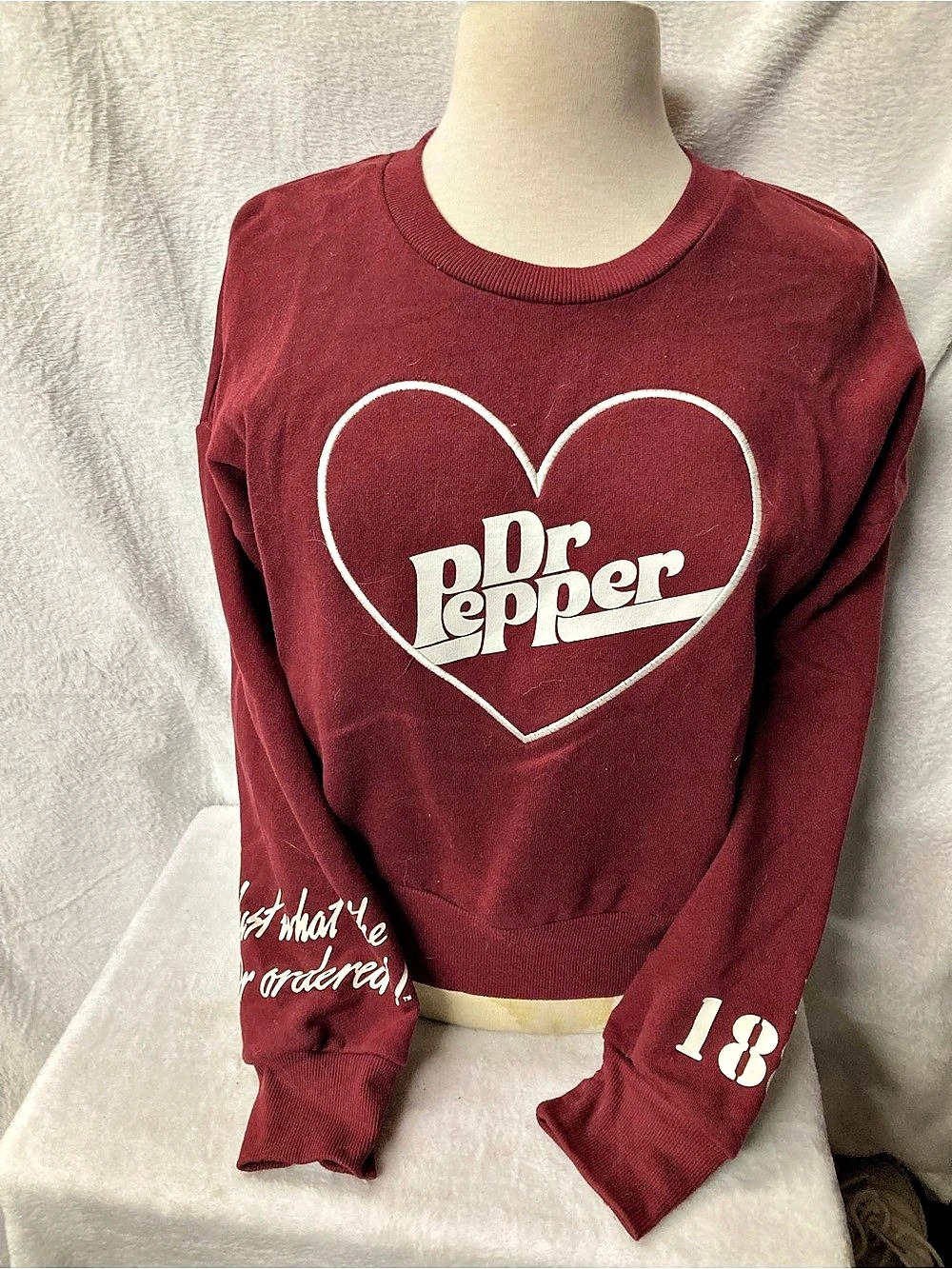 Dr Pepper Graphic Crewneck Sweatshirt Size Small Like New